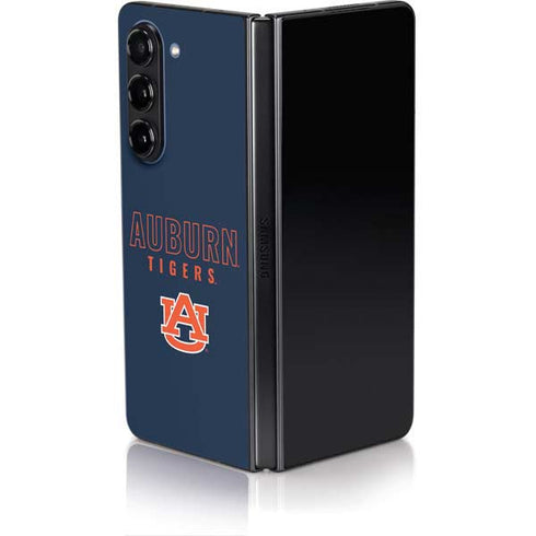 Auburn University Tigers Outline Galaxy Z Fold5 5G Skin